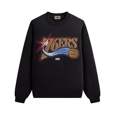 Pre-owned Kith For Nba All-star Philadelphia 76ers Nelson Crewneck 'black' | Men's Size Xl