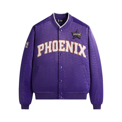 Pre-owned Kith For Nba All-star Phoenix Suns Bomber Jacket 'vigor' | Purple | Men's Size Xxl
