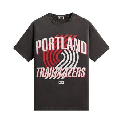 Pre-owned Kith For Nba All-star Portland Trail Blazers Vintage Tee 'black' | Men's Size Xs