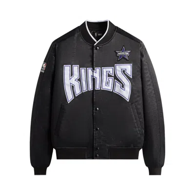 Pre-owned Kith For Nba All-star Sacramento Kings Bomber Jacket 'black' | Men's Size L