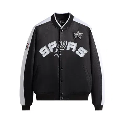 Pre-owned Kith For Nba All-star San Antonio Spurs Bomber Jacket 'black' | Men's Size M