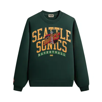 Pre-owned Kith For Nba All-star Seattle Supersonics Nelson Crewneck 'stadium' | Green | Men's Size Xl