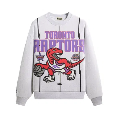 Pre-owned Kith For Nba All-star Toronto Raptors Nelson Crewneck 'light Heather Grey' | Men's Size Xl In Gray
