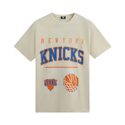 Pre-owned Kith For New York Knicks Basketball Vintage Tee 'sandrift' | Cream | Men's Size L
