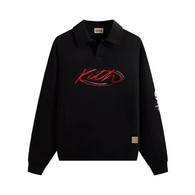 Pre-owned Kith For Olympics Heritage Albertville Vintage Nelson Rugby 'black' | Men's Size Xs