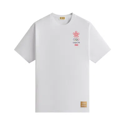 Pre-owned Kith For Olympics Heritage Calgary 1988 Vintage Tee 'white' | Men's Size M