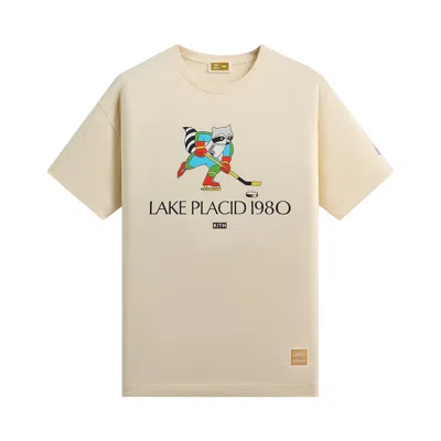Pre-owned Kith For Olympics Heritage Lake Placid Vintage Tee 'sandrift' | Cream | Men's Size Xl In White