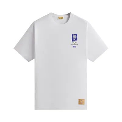 Pre-owned Kith For Olympics Heritage Lillehammer 1994 Vintage Tee 'white'