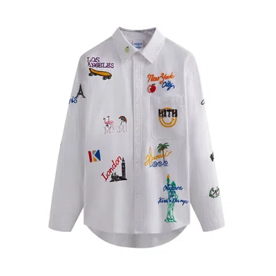 Pre-owned Kith For Otakara Nyc Apollo Oxford Button Down Shirt 'white' | Men's Size Xs