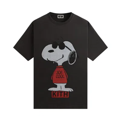 Pre-owned Kith For Peanuts Joe Cool Vintage Tee 'black' | Men's Size L