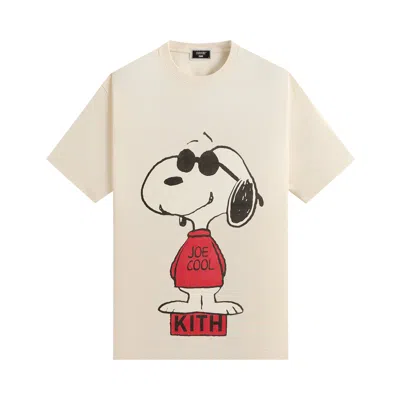 Pre-owned Kith For Peanuts Joe Cool Vintage Tee 'sandrift' | Tan | Men's Size M