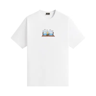 Pre-owned Kith For Peanuts Ocean View Classic Logo Tee 'white' | Men's Size L