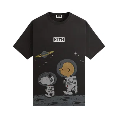Pre-owned Kith For Peanuts Space Vintage Tee 'black' | Men's Size M