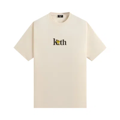 Pre-owned Kith For Peanuts Woodstock Serif Tee 'sandrift' | Tan | Men's Size Xxl