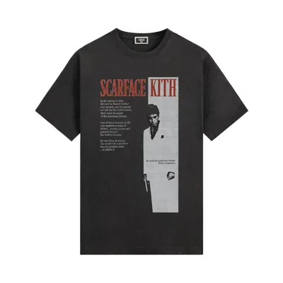 Pre-owned Kith For Scarface Film Poster Vintage Tee 'black' | Men's Size Xl