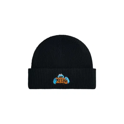 Pre-owned Kith For Sesame Street Cookie Monster Mia Beanie 'black' | Men's Size Onesize
