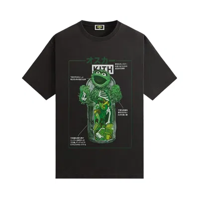 Pre-owned Kith For Sesame Street Oscar The Grouch Vintage Tee 'black' | Men's Size Xl