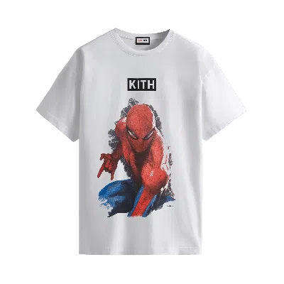 Pre-owned Kith For Spider-man Action Vintage Tee 'white'