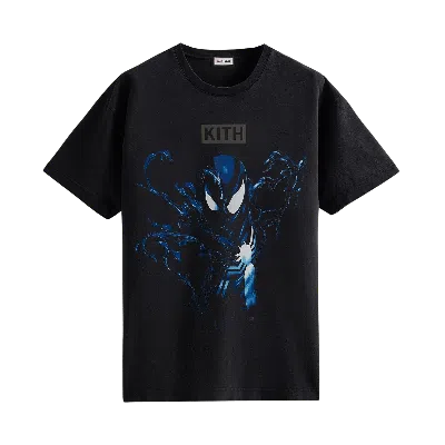Pre-owned Kith For Spider-man Black Suit Vintage Tee 'black'