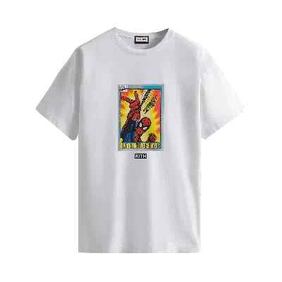 Pre-owned Kith For Spider-man Web-shooter Vintage Tee 'white'