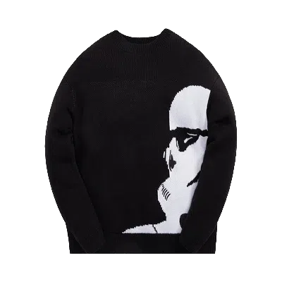 Pre-owned Kith For Star Wars Stormtrooper Crewneck Sweater 'black'