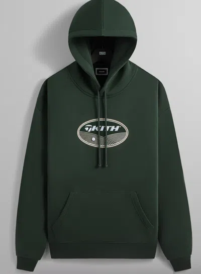 Pre-owned Kith For Taylormade Fairway Nelson Stadium Hoodie Size Medium In Hand In Green