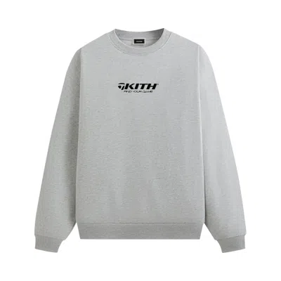 Pre-owned Kith For Taylormade Find Your Game Nelson Crewneck 'light Heather Grey' | Men's Size M