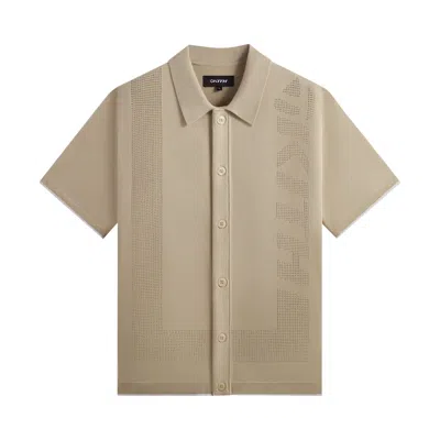 Pre-owned Kith For Taylormade Pin High Button Down 'malt' In Tan