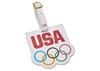 Pre-owned Kith For Team Usa & Away Olympics Rings Luggage Tag In White