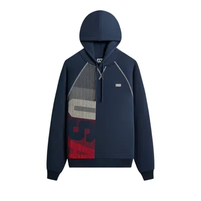 Pre-owned Kith For Team Usa Olympic Raglan Nelson Hoodie 'nocturnal' | Blue | Men's Size Xl