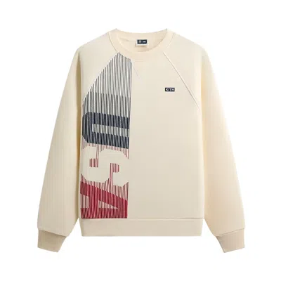 Pre-owned Kith For Team Usa Raglan Nelson Crewneck 'sandrift' | Cream | Men's Size Xl In White