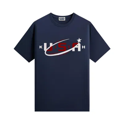 Pre-owned Kith For Team Usa Star Tee 'nocturnal' | Blue | Men's Size S