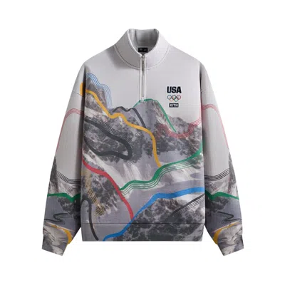 Pre-owned Kith For Team Usa Winter Mountain Quarter Zip 'white' | Men's Size S