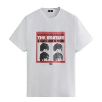 Kith For The Beatles Hard Days Night Vintage Tee 'white' In Multi