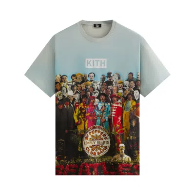 Pre-owned Kith For The Beatles Sgt Pepper Vintage Tee 'chalk' In Multi-color