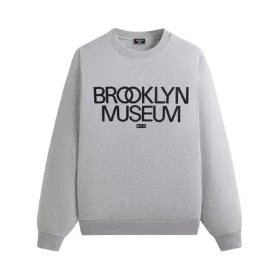 Pre-owned Kith For The Brooklyn Museum Nelson Crewneck 'light Heather Grey' | Men's Size L