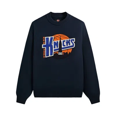 Pre-owned Kith For The New York Knicks Ball Lewis Sweater 'nocturnal' | Blue | Men's Size Xxl