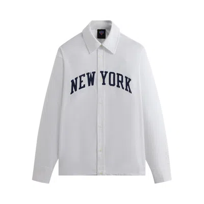 Pre-owned Kith For The New York Knicks Carson Buttondown 'white' | Men's Size L