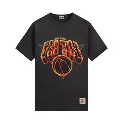 Pre-owned Kith For The New York Knicks Fire Vintage Jones Tee 'black' | Men's Size S