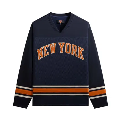 Pre-owned Kith For The New York Knicks Malik Long-sleeve 'nocturnal' | Black | Men's Size Xs