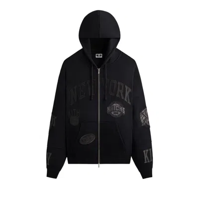 Pre-owned Kith For The New York Knicks Mash Up Braxton Vintage Hoodie 'black' | Men's Size Xl