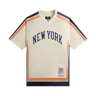Pre-owned Kith For The New York Knicks Mesh Leon Top 'sandrift' | Cream | Men's Size S
