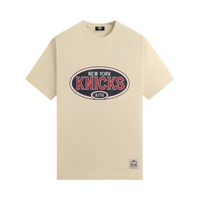 Pre-owned Kith For The New York Knicks Ny Vintage Jones Tee 'sandrift' | Cream | Men's Size Xl In White