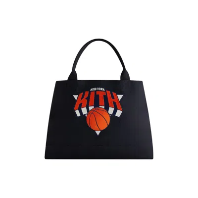 Pre-owned Kith For The New York Knicks Playoffs Canvas Tote 'black' | Men's Size Onesize