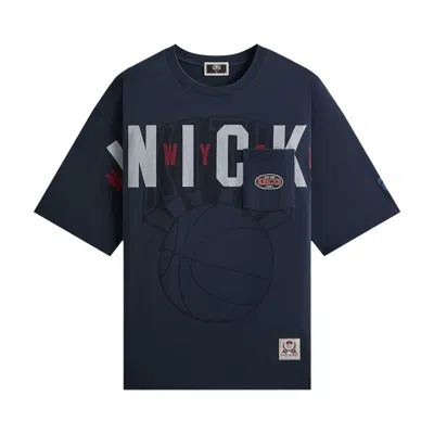Pre-owned Kith For The New York Knicks Pocket Vintage Jones Tee 'nocturnal' | Black | Men's Size Xl