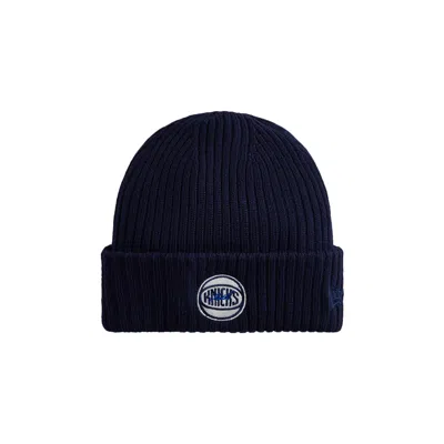 Pre-owned Kith For The New York Knicks Retro Logo Beanie 'nocturnal' In Blue