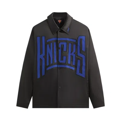 Pre-owned Kith For The New York Knicks Snap Front Coaches Jacket 'black' | Men's Size L