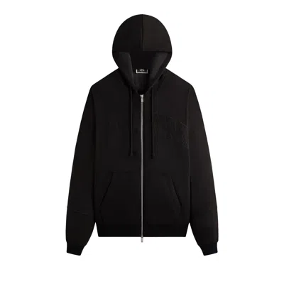 Pre-owned Kith For The New York Knicks Tonal Microsuede Braxton Hoodie 'black' | Men's Size Xl