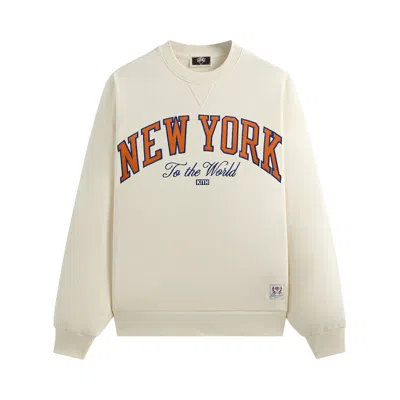 Pre-owned Kith For The New York Knicks Vintage Nelson Crewneck 'sandrift' In White