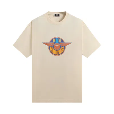 Pre-owned Kith For The New York Knicks Wingman Vintage Tee 'sandrift' | Cream | Men's Size Xxl
